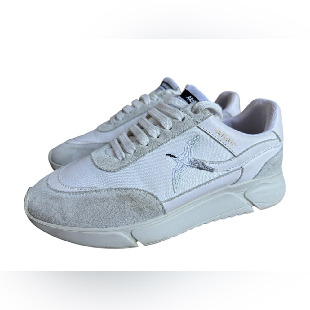 Axel Arigato White Genesis Stripe Bee Bird Sneakers Size 8.5